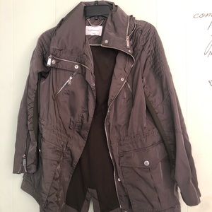 BCBG Olive Green Rain Jacket Size L